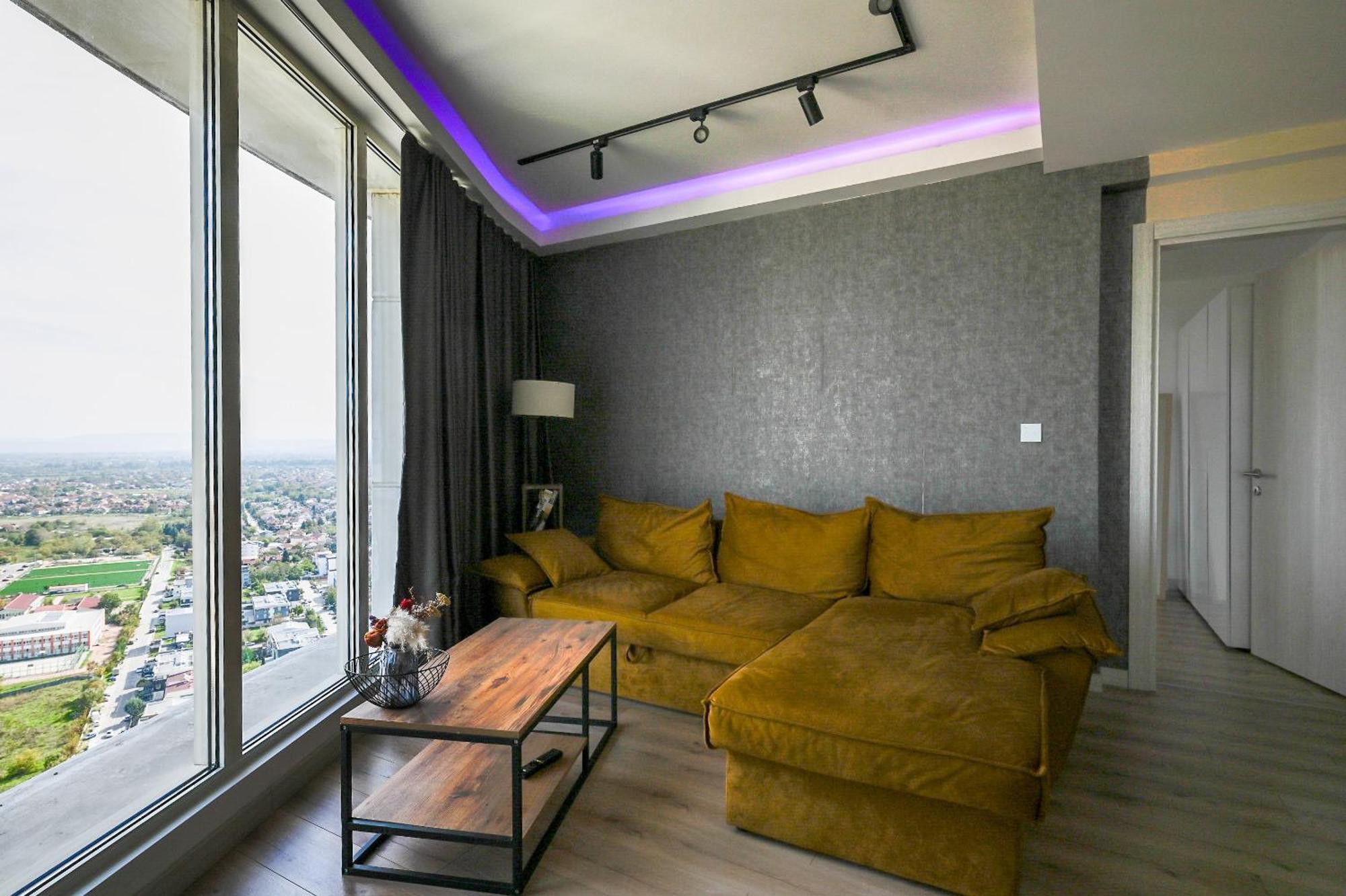 Alfred Sky Smart Apartment 29Th Spa Included Skopje Eksteriør billede